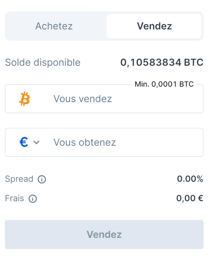 FR sell Bitcoin