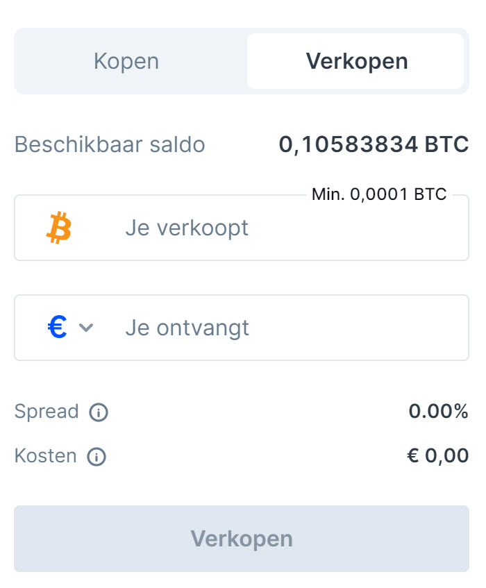 NL Bitcoin verkopen